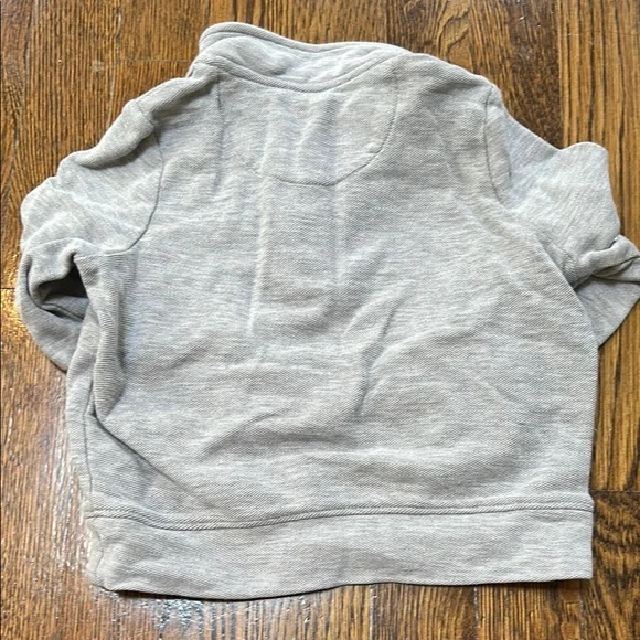 Vineyard Vines Gray Zip Up Sweater with Standing Collar - Picture 3 of 3